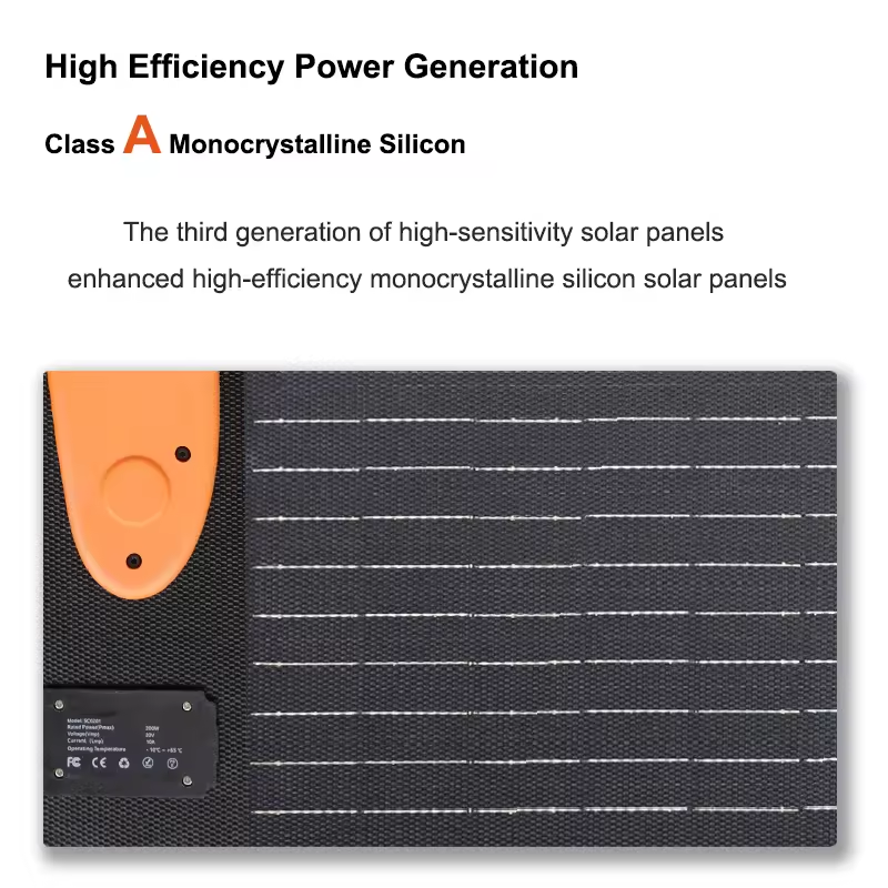 100W/200W/300W/400W Solar Panel Fast Charger Mono Foldable Panels Portable Energy Storage Power Supply Solar Panels for Home Camping - Image 3